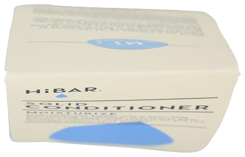 HiBAR - Moisturize Conditioner Bar - For Dry, Frizzy Hair - Deeply Nourishing & Hydrating - With Coconut Oil, Cocoa Butter, Rice Protein, & Vitamin B5 -Soap, Plastic & Sulfate-Free -Vegan -1 Solid Bar - style: Moisturize - Deeply Hydrates