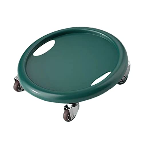 Keenso Core Slider Ab Workout Sliding Disc with PU Plastic Metal Build 4 Universal Rollers for Core Training Home Gym Exercise for Men and Women - color: Dark Green
