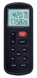 Lavatools KT8 Digital Kitchen Dual Timer & Stopwatch, Backlight, Ultra Loud Alarm, Mute Function, Quick-Set Buttons, Hang Hole, Magnetic for Cooking and Classroom with Lanyard - color: Sesame