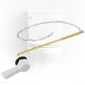 Universal Front Mount Metal Toilet Handle Replacement, Solid Brass, White | Toilet Flush Handle Lever with Adjustable Stainless Steel Chain, Compatible with Kohler, American Standard, TOTO, Mansfield - color: White, style: Front Mount Design