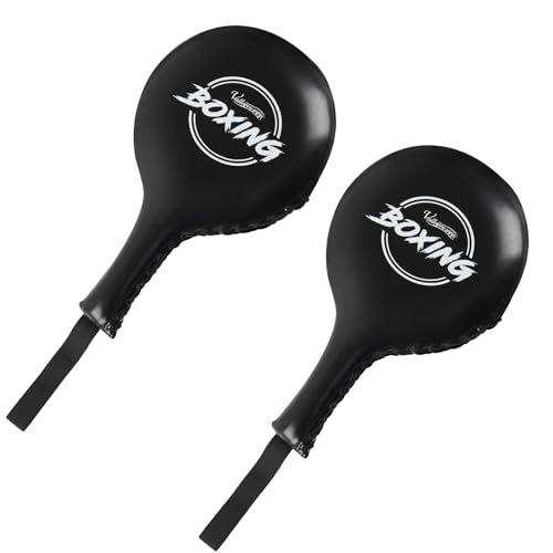 Valleycomfy Boxing Target Paddles Fight Gear Punching & Striking Pads - color: Black