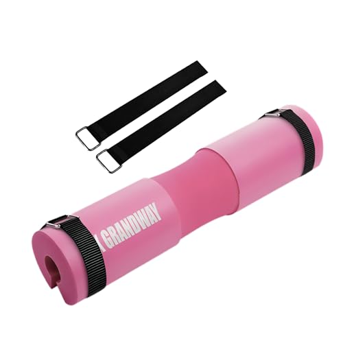 Advanced Squat Pad - Barbell Pad for Hip Thrusts, Squats & Lunges - Neck & Shoulder Squat Bar Pad Cushion Support Foam for Extra ComfortPremium Squat Pad - color: Pink