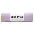 Eunzel Hot Yoga Towel - Microfiber Non Slip Yoga Mat Towel with Grip Dot Sweat Absorbent Towel for Hot Yoga, Pilates and Fitness 72" x 24", Taro Purple/Yellow - color: Taro Purple/ Yellow