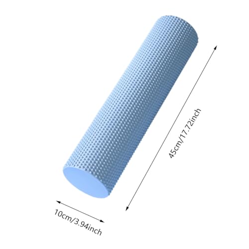 17.8 x 3.94 Inch Textured EVA Foam Roller, Compact Exercise Massage Roller for Muscle Rolling, Yoga, Pilates, Stretching and Home Gym Fitness，Purple - color: Purple