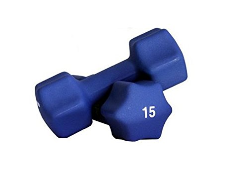 Ader Neoprene Dumbbell (1-30lb) Single Size Pair or Set - color: 15LB