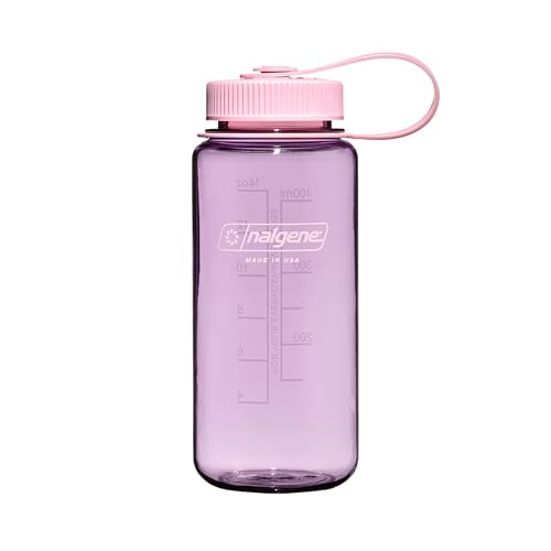 Nalgene 16 oz Wide Mouth Water Bottle | Slim Cup Holder Size, BPA-Free, Durable & Leak Proof, Lightweight Travel Bottle, Cherry Blossom - color: Cherry Blossom, size: 16 Ounces