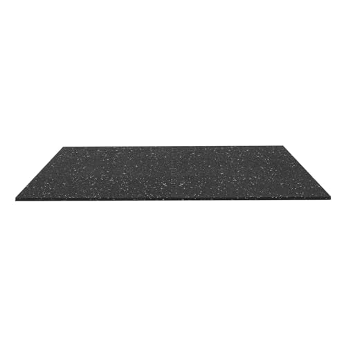 VEVOR 0.56Inch 24sq.ft 6 Tiles Gym Flooring for Home Gym, Rubber Top with High Density EVA Foam, 24 x 24In Gym Floor Exercise Equipment Mats, Interlocking Gym Mats, Puzzle Workout Mats, Black & Gray | Rubber Top with High Density EVA Foam, Lightweight Gym