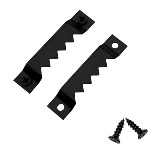 30 Pack Large Heavy Sawtooth Picture Hangers Steel Picture Hangers with Screws Picture Hang Solutions, for Hanging Clock Paintings Artwork Picture Frame Hook Photos (Black，Supports 50 lbs) - color: Large Black - 30 Pack