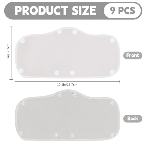 Hard Hat Sweatband, 9 Pack Hardhat Sweatband, Cotton Liner Hard Hat, Washable Sweatband for Hard Hats, Reusable Sweat Liners for Helmet Users - color: Gray