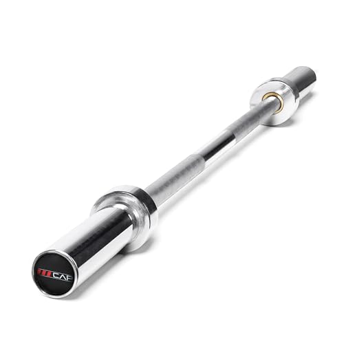 CAP Olympic Barbell - 5FT, 6FT, & 7FT Strength Training Weight Bars, Multiple Options - size: 6 ft (72") - Chrome, style: Elite