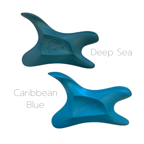 The Wave Tool Ultimate Soft Tissue Release Tool for Massage, Myofascial Release, Muscle Scraping, Generation 1 (Caribbean Blue) - color: Carribean Blue