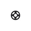 Body-Solid Rubber Coated Olympic Weight Plate (1), with Anti-Slip Grip - Perfect for Strength Training, Home Gym, and Barbell Workouts - style: 2.5lbs.