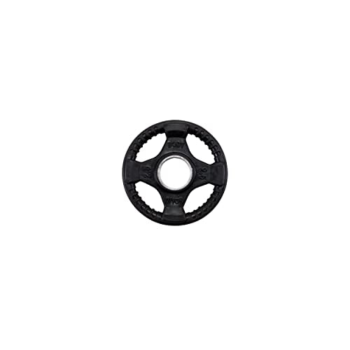 Body-Solid Rubber Coated Olympic Weight Plate (1), with Anti-Slip Grip - Perfect for Strength Training, Home Gym, and Barbell Workouts - style: 2.5lbs.