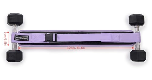 Hip Thrust Belt for Dumbbells,Booty Belt for Hip Thrust Slip-Resistant Padding - color: Violet