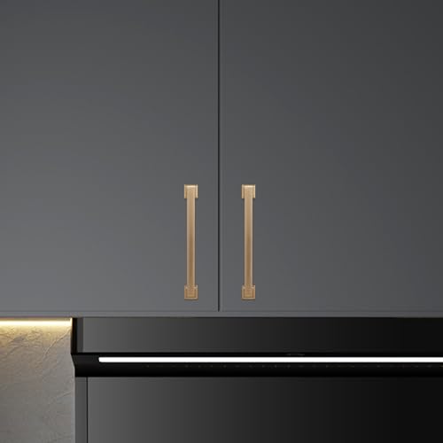 10 Pack 7-1/2 inch Champagne Bronze Kitchen Cabinet Handles Cabinet Pulls Gold Drawer Pulls Kitchen Cabinet Hardware Handles - color: Champagne Bronze, size: 7-1/2" Hole Center（192mm）