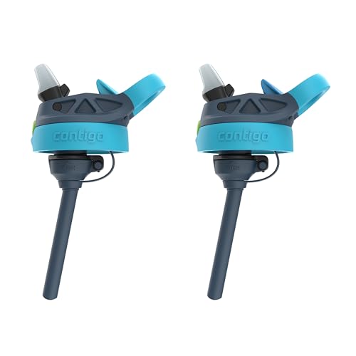 Contigo Aubrey Kids Water Bottle - color: Blueberry/Blue Raspberry & Blueberry/Nightfall, size: 14 oz (Pack of 1)