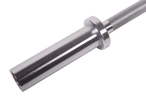 POWERT Olympic Barbell 47" EZ Curl/Straight Olympic Bar Weight Lifting for Loading 2 Inch Weight Plates-47 Inch, 400 lbs Capacity - style: Straight Bar