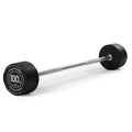 Titan Fitness Rubber Curl Fixed Barbells, Pre-Loaded Weight Bar for Strength Training & Weightlifting - color: Straight Fixed Barbell, size: 100 LB