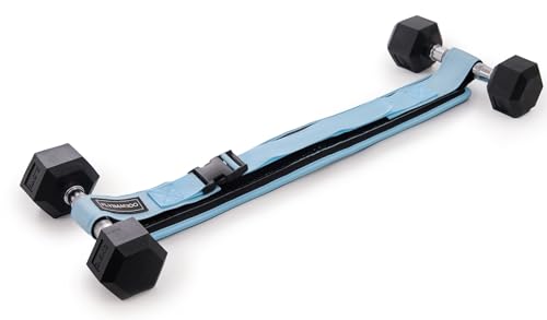Hip Thrust Belt for Dumbbells,Booty Belt for Hip Thrust Slip-Resistant Padding - color: Ice Blue