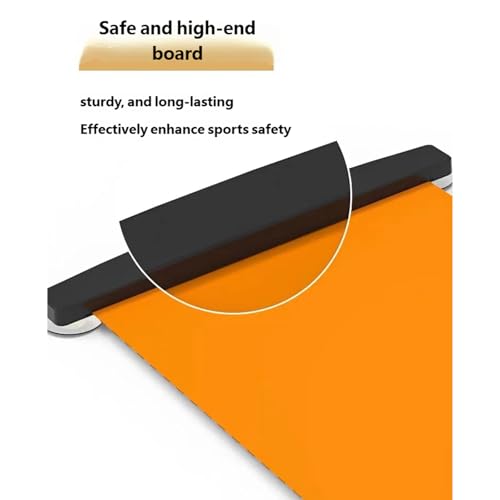 Fitness Mat Skating Slide Board Household Sliding Fitness Training Board for Ice Hockey Roller Skating Leg Exercise Thicken Sliding Workout Mat - size: 180x50cm Black