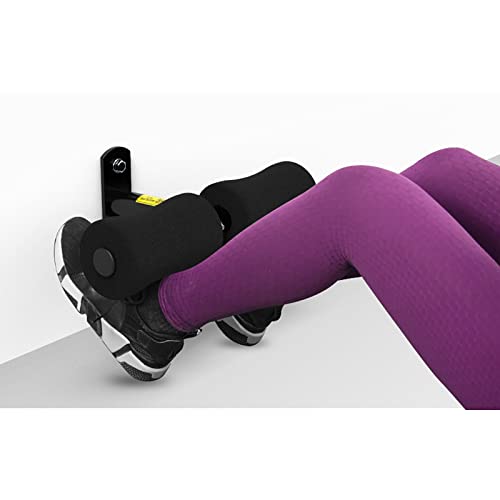 Wall Mounted Sit Up Exercise Bar Sit-ups Foot Holder, Sit Up Assistant Device Abdominal Core Workout, Sit Up Bar for Wall