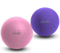 Kieba Massage Lacrosse Balls for Myofascial Release, Trigger Point Therapy, Muscle Knots, and Yoga Therapy. Set of 2 Firm Balls (Pink and Purple) - color: Pink and Purple