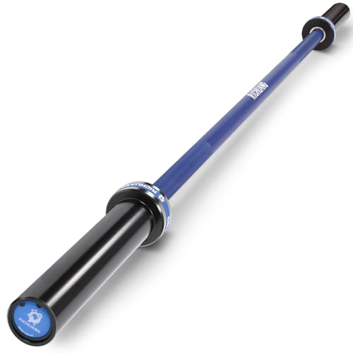 Ceramic Olympic Barbell 4/5/6FT – Short 2" Bar for Home Gym | Alloy/A3/45 steel. 400-500LB. 28mm knurled grip. Brass bushings. Squat, bench, deadlift, hip thrust. Fits standard plates. - color: Blue, size: 5FT-500LBS