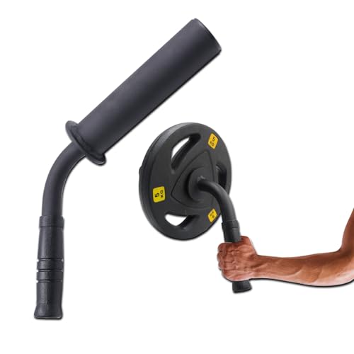 Wrist Forearm Strengthener Fits 2 Inch Weight Plates, Arm Wrestling Hammer Bar with Barbell Clamp, Heavy-Duty Wrist Strength Equipment for Grip and Forearm Workout