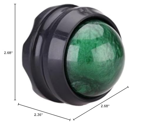 Manual Massage Ball Pain Relief Back Roller Massager Self Massage Therapy and Relax Full Body Tools for Sore Muscle Joint Pain Essential Oils or Lotion Relax (Green) - color: Green