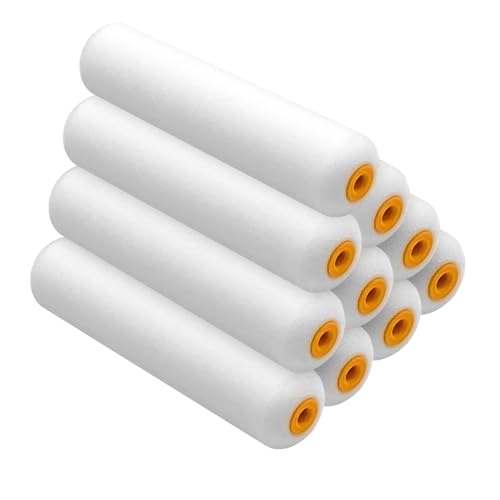 King Origin Foam Paint Roller, 10 Pack, 6 Inch High Density Roller | Foam Paint Roller Covers for Smooth Paint Application, No Lint Shedding on Walls, House - size: 6", 10 PCS, Foam