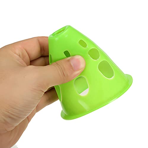 Jucoan 50 Pack 3 Inch Mini Sports Cones, Bright Colored Plastic Soccer Cones Agility Sports Training Cones for Kids Football Basketball Drills Field Markers Roller Skating Indoor Outdoor Games