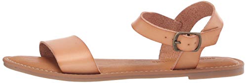 Amazon Essentials Women's Two Strap Buckle Sandal with Adjustable Ankle Strap - color: Natural, size: 8.5