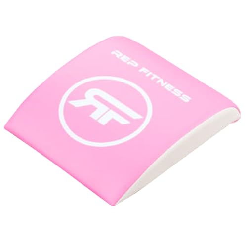 REP Fitness Ab Mat | Sit Ups | Exercise Equipment for Core Training | Thick Foam Pad for Home Gym Workouts | Lumbar Support Cushion for Back Pain Relief | Compact Fitness Mat for Abs Floor Routines - color: Pink