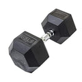Lifeline Fitness Hex Dumbbells, Rubber Wrapped Hex Dumbbells, Premium Quality, Ergonomic Knurled Handle, Dumb Bells for Exercise, Home Gym Exercise Weights - style: 65 lb