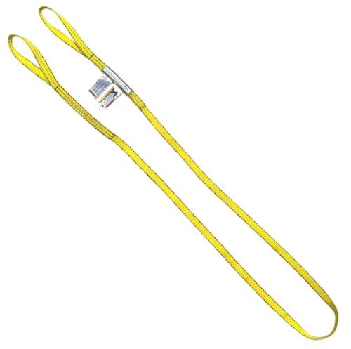 LIFTEX® - Trusted Since 1955 | Polyester Flat Eye Lifting Sling | 1-4" Widths, 3-30' Lengths, 2-Ply | Lifting Rigging Moving Hoisting Straps (1" 2-Ply Flat Eye | 3200 lbs Vertical, 6 FEET) - color: 1" 2-Ply Flat Eye | 3200 lbs Vertical, size: 6 FEET