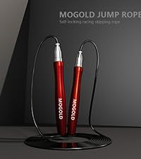 Speed Ropes Jump Rope For Men/Women-Tangle-Free-Self-Locking Screw-Free Design - color: Red
