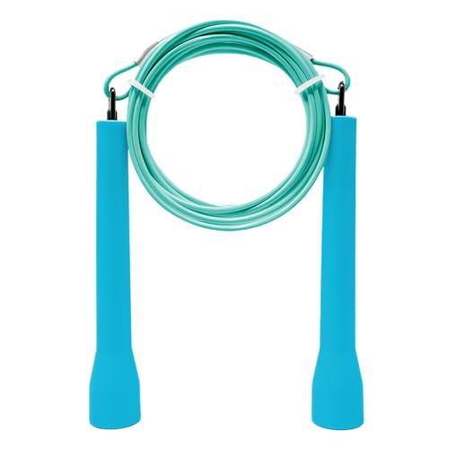 Double Under Wonder Jump Rope, Tangle-Free Speed Rope, Adjustable Speed Rope for Men, Women, Indoor Fitness Training Speed Skipping Rope, Jumping Rope, Perfect for Boxing Workout, Cardio, Endurance Training, Jump Rope for Double Unders - color: GLACIER, s