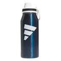 adidas Stainless Steel Metal Water Bottle 34 oz (1L) Screw Cap - color: Mineral Blue/White/Black