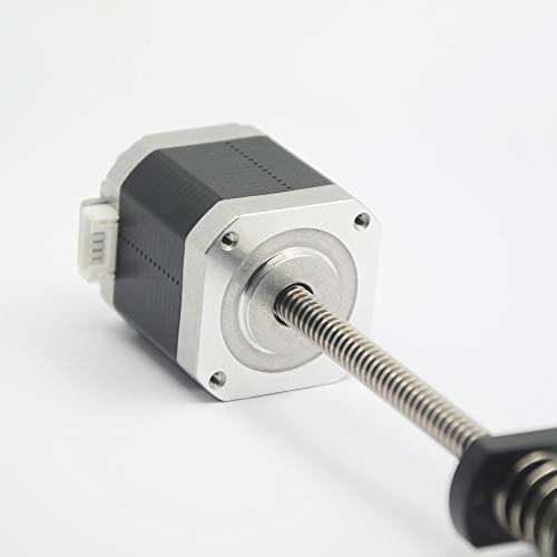 Iverntech NEMA 17 Stepper Motor with Integrated Tr8x2 2mm Lead 310mm T8 Lead Screw for 3D Printers Z Axis or CNC Machine - size: 310-Tr8X2