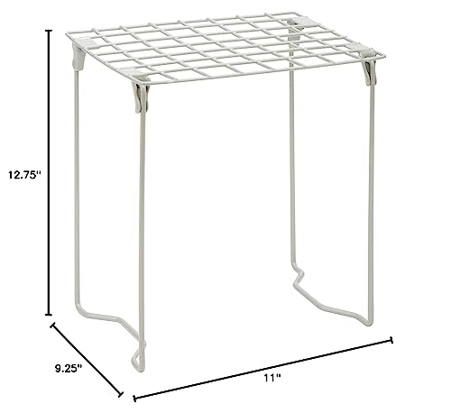 Honey-Can-Do 1-Tier eXcessory Locker Shelf BTS-06607 Silver (Pack of 6) - color: Silver, size: 40 lbs (Pack of 6)