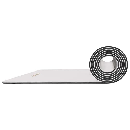 Retrospec Laguna 5mm Yoga Mat - Fitness Mat for Women, Men & Children, Slip-Resistant and Moisture Absorbing Exercise Mat for Home, Pilates, Yoga and Floor Workouts - color: Rosewater