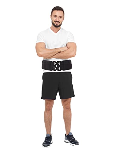 Weighted Fitness Belt - Walking, Running, Training Belt with Adjustable Weights up to 10 lbs, Cooling Technology, Unisex - color: Black, size: X-Small