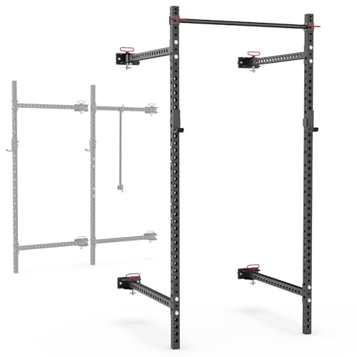 Synergee 2200 Folding Rack – 750 lb Capacity Power Cage - color: g) Black 95" x 41"