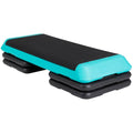 43'' Wide Adjustable Aerobic Step Platform - 4 Stackable Risers for Home Gym Cardio, Strength & Full-Body Training - color: Green