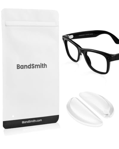 Compatible with Ray-Ban Meta Wayfarer Eyeglass Nose Pad, 8 Pairs Soft Silicone Anti Slip Replacement Nose Pads - color: Clear