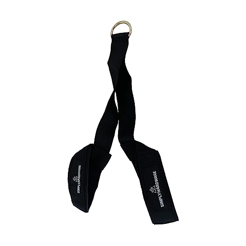 Hip Flexor Training Strap | for Knees Over Toes Workout Cable Machine Attachment | Reverse Squat Strap | Foot Strap