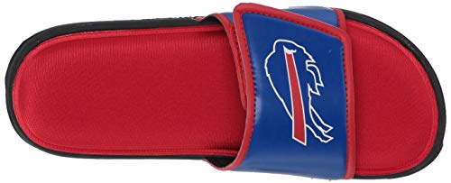 FOCO mens NFL Team Logo Sport Shower Foam Slide Flip Flop Sandals - size: 9-10