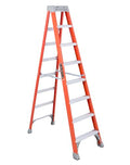 Louisville Ladder FS1508 Ladder, 8-Foot, Orange - size: 8 feet