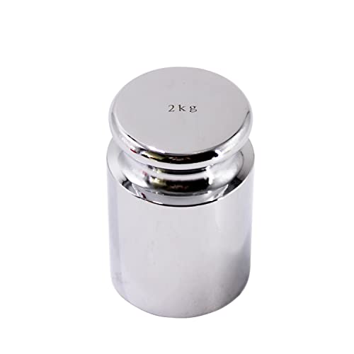 HFS(R) Calibration Weight 2000 Gram M2 Class Chrome Scale Balance Calibration Weight for Digital Scale, Pocket Scale 2KG - size: 2000G