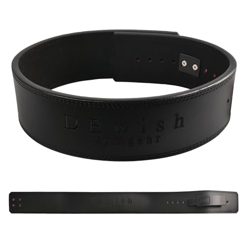 Weight Lifting Belt, 10mm Thick, 4-Inch Wide Heavy Duty Leather Lever Gym Belt, Ideal for Weightlifting, Squats, Deadlifts, Powerlifting, Cross Training and Weight Training - color: Black, size: XL(44"-48")